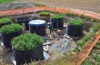 Establishing six large lysimeters on an undisturbed soil block at Ashley Dene.