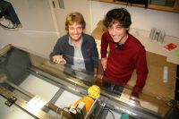Landcare Research scientists Dr Carolyn Hedley and Dr Pierre Roudier have developed a faster, more efficient soil scanner using space age technology.