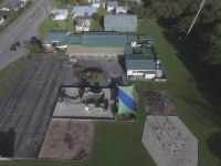 Aerial view of Haast School, Westland