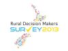 Survey of Rural Decision Makers 2013