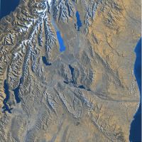 Landsat-2. Central South Island. Path 75 Row 91. 6 February 1978.