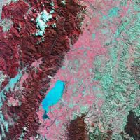 SPOT-4 multispectral image of southern Wairarapa, 29 March 1999 © CNES 1999