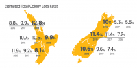 Map: Estimated total colony loss rates