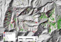 Erosion landslide scars and remote sensing (LiDAR Light Detection and  Ranging) derived canopy model – Te Whanga, Ruamāhanga 
