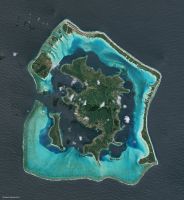 Natural colour image of Bora Bora, French Polynesia. (c) CNES. 