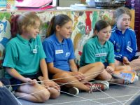 Heathcote Valley School students (Kahikatea Team) learning about the 'web-of-life'. Photo: Murray Dawson