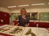 Ilse Breitwieser examining herbarium specimens