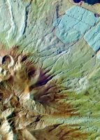 Radar image of the Tongariro area taken by the NASA/JPL AirSAR instrument in November 1995.