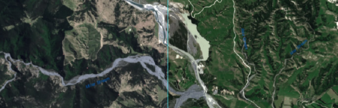 Kaikoura earthquake satellite imagery