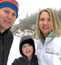 Hester and her family in Canada