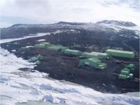 View of Scott Base from the air. (McLeod)
