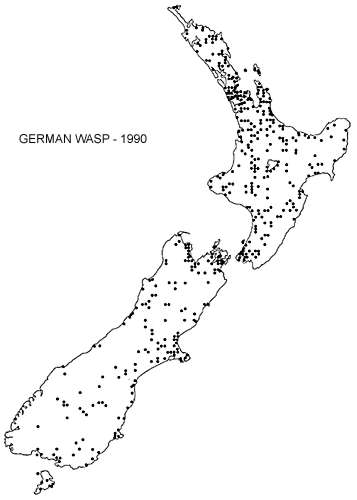 Distribution of German wasps