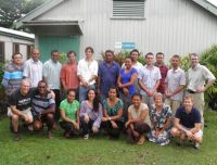 The course participants; Adam and Pike at right of rows.