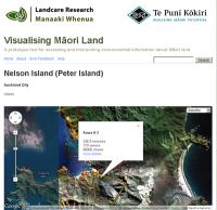 The Māori Land Visualisation Tool.