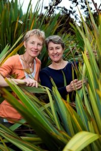 Research technician, Katarina Tawiri and ethnobotanist, Sue Scheele.