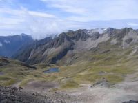 Alpine landscape on the Robert Ridge, Nelson Lakes National Park, where potential climate change effects on rat incursion will be studied