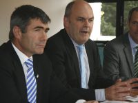 Hon. Nathan Guy and Hon. Steven Joyce at the launch of the Lincoln Hub 