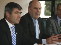 Hon. Nathan Guy and Hon. Steven Joyce at the launch of the Lincoln Hub