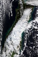 MODIS TERRA image of the South Island after June 2006 snowfall.