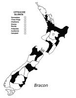 Distribution of Bracon in New Zealand