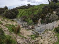 Extensive earthflow in the upper Tiraumea catchment, a tributary of the Manawatū River.