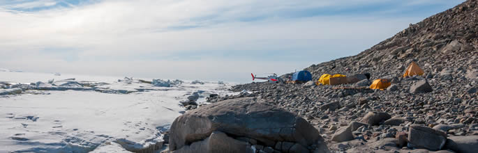 Campsite in Granite Harbour