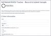 New Zealand Rabbit RHDV Tracker Record & Submit Sample 