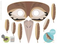 Songthrush  bird mask