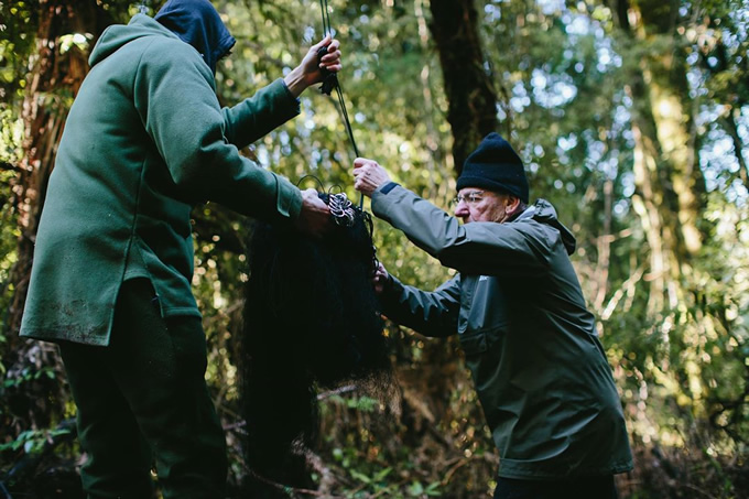 Preparing the mist net